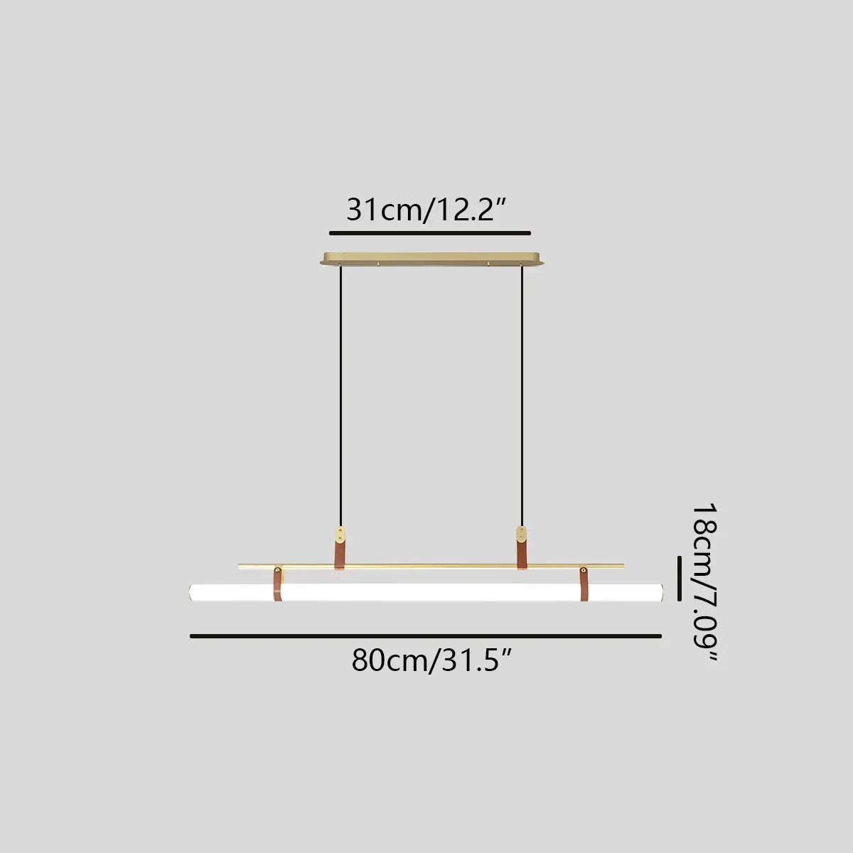 Lineare LED-Pendelleuchte Solin für den Essbereich | Desfino