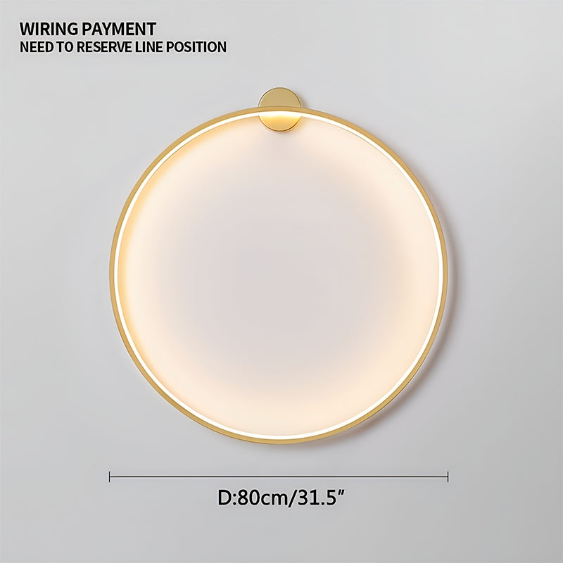Round Ring LED Wall Lamp for Living Room | Desfino