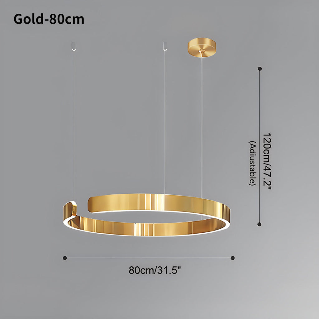 Moderner LED-Ring-Kronleuchter für das Wohnzimmer | Desfino