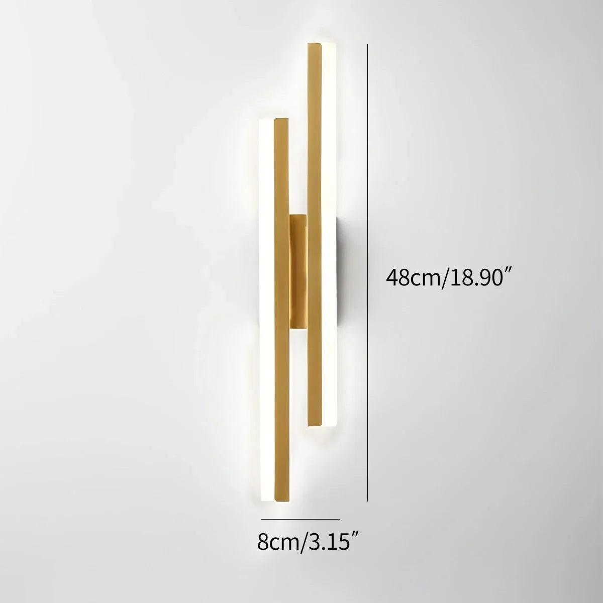Antier Alana Minimalist H-Shaped Wall Lamp | Desfino