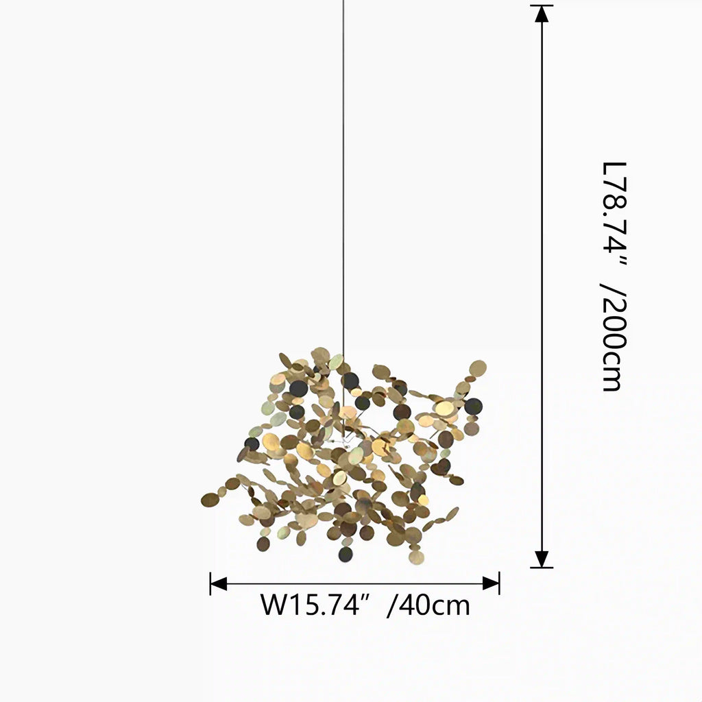 Argent/Gold Cloud Multi Pendant Chandelier | Desfino