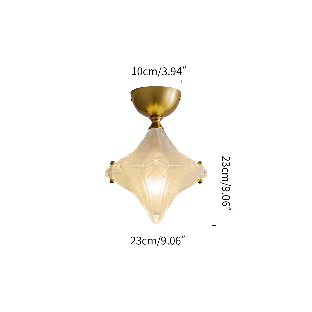 French Murano Star Glass Pendant Light | Desfino