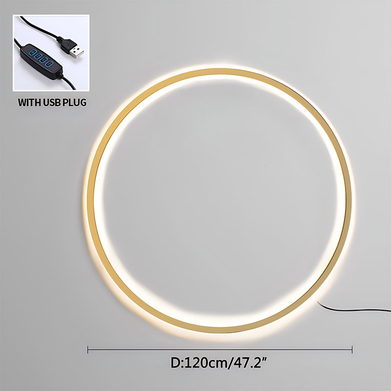 Round Ring LED Wall Lamp for Living Room | Desfino