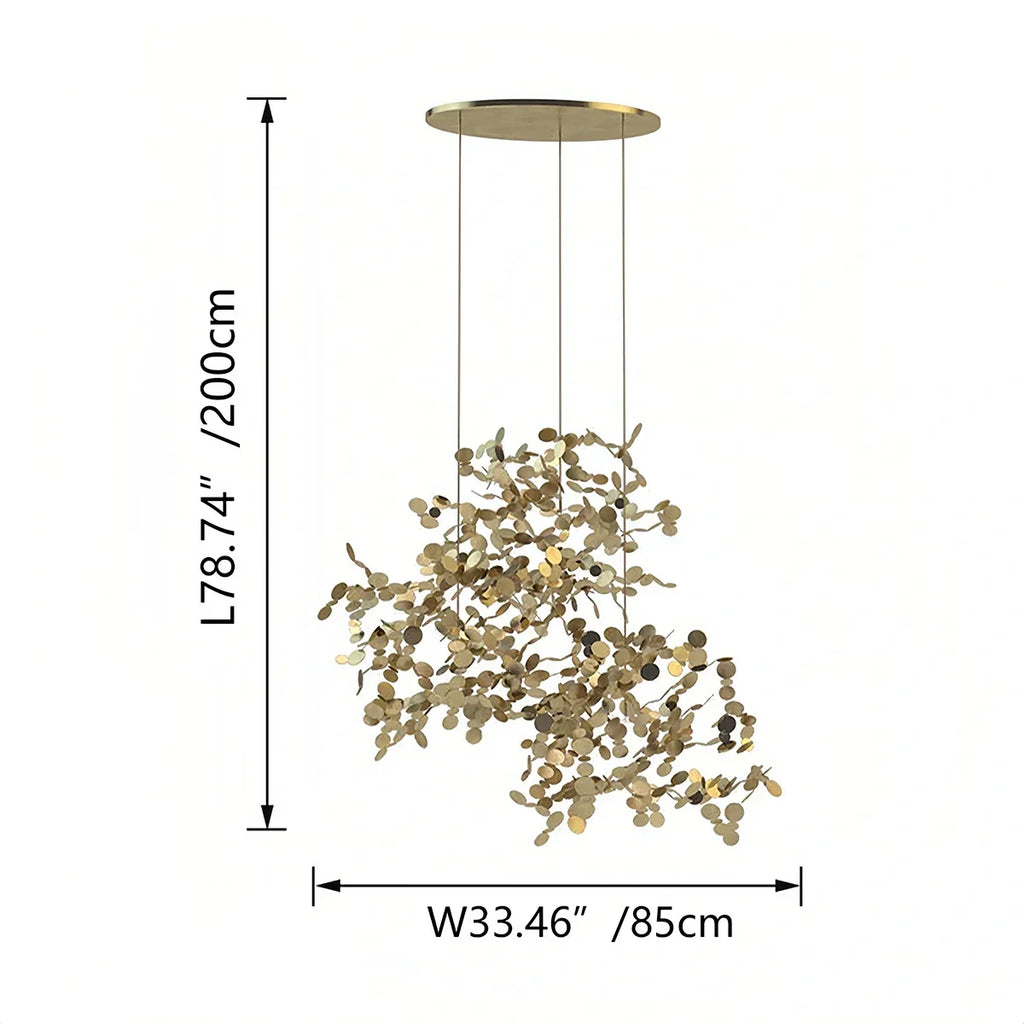 Argent/Gold Cloud Multi Pendant Chandelier | Desfino