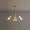 Lotus Leaf Glass Chandelier for Living Room | Desfino