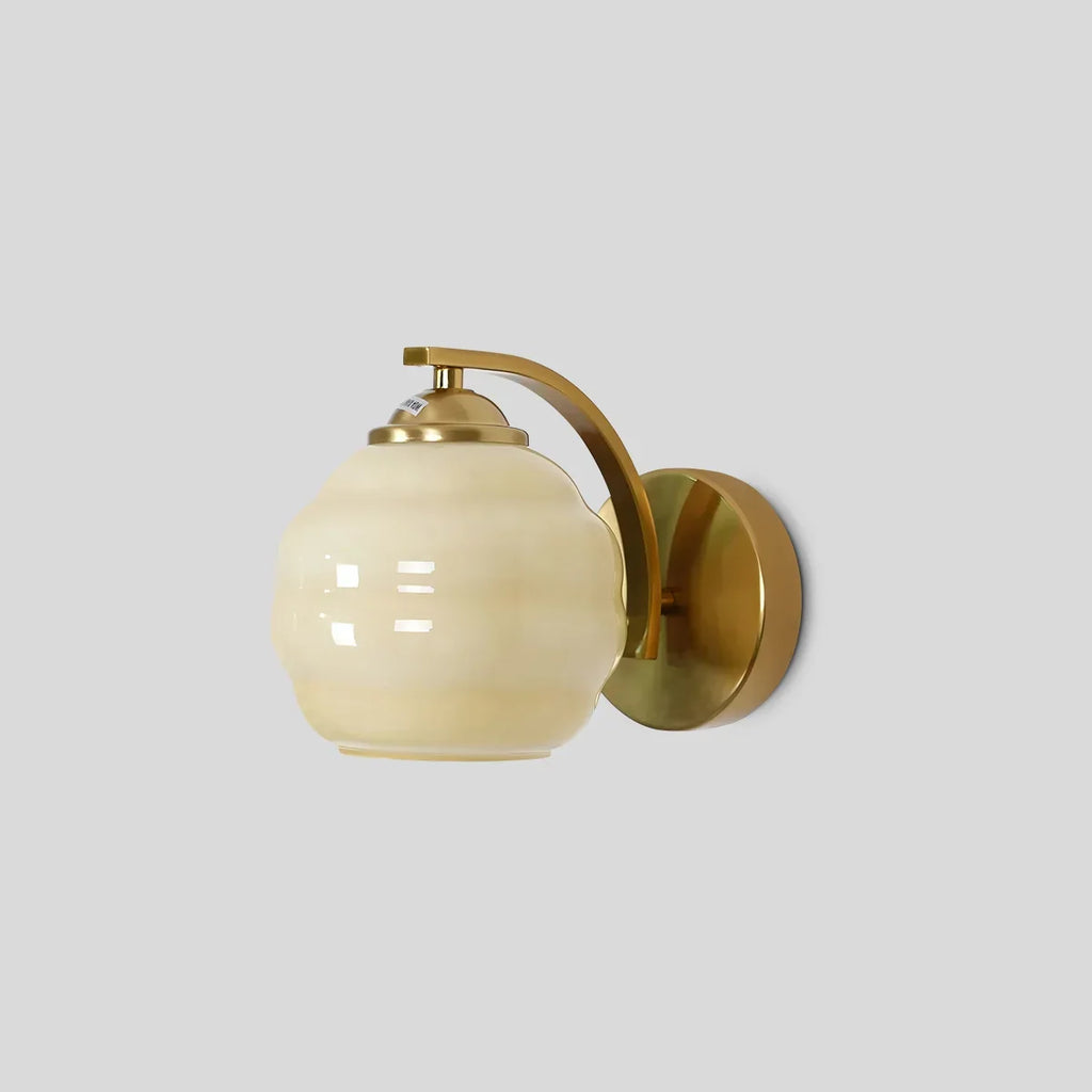 Vintage-Glaswandleuchte im Art-déco-Stil | Desfino