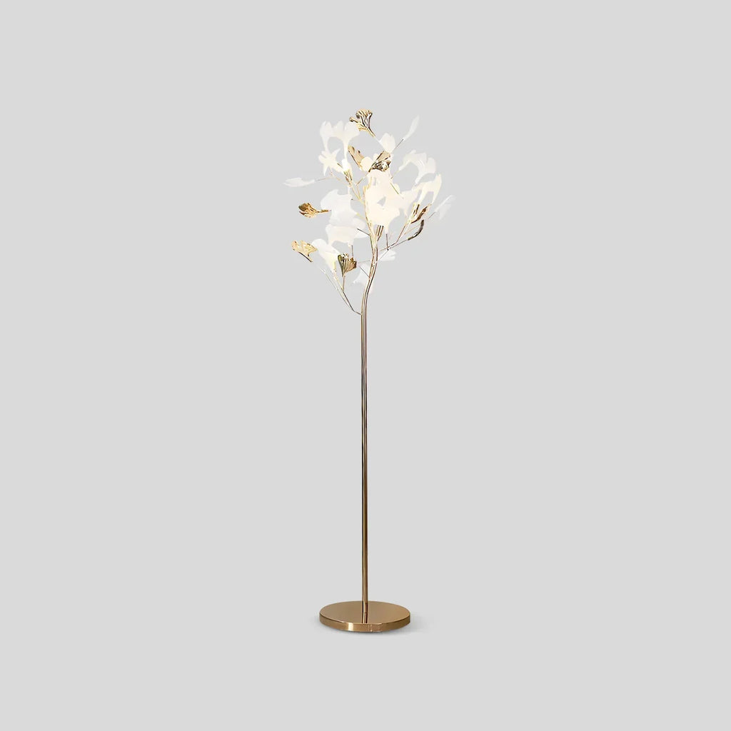Ginkgo-Blatt-Stehleuchte für das Wohnzimmer | Desfino