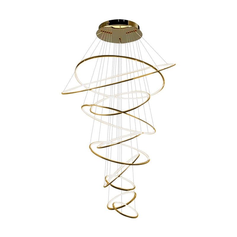 Large Tiered Ring Foyer Chandelier | Desfino