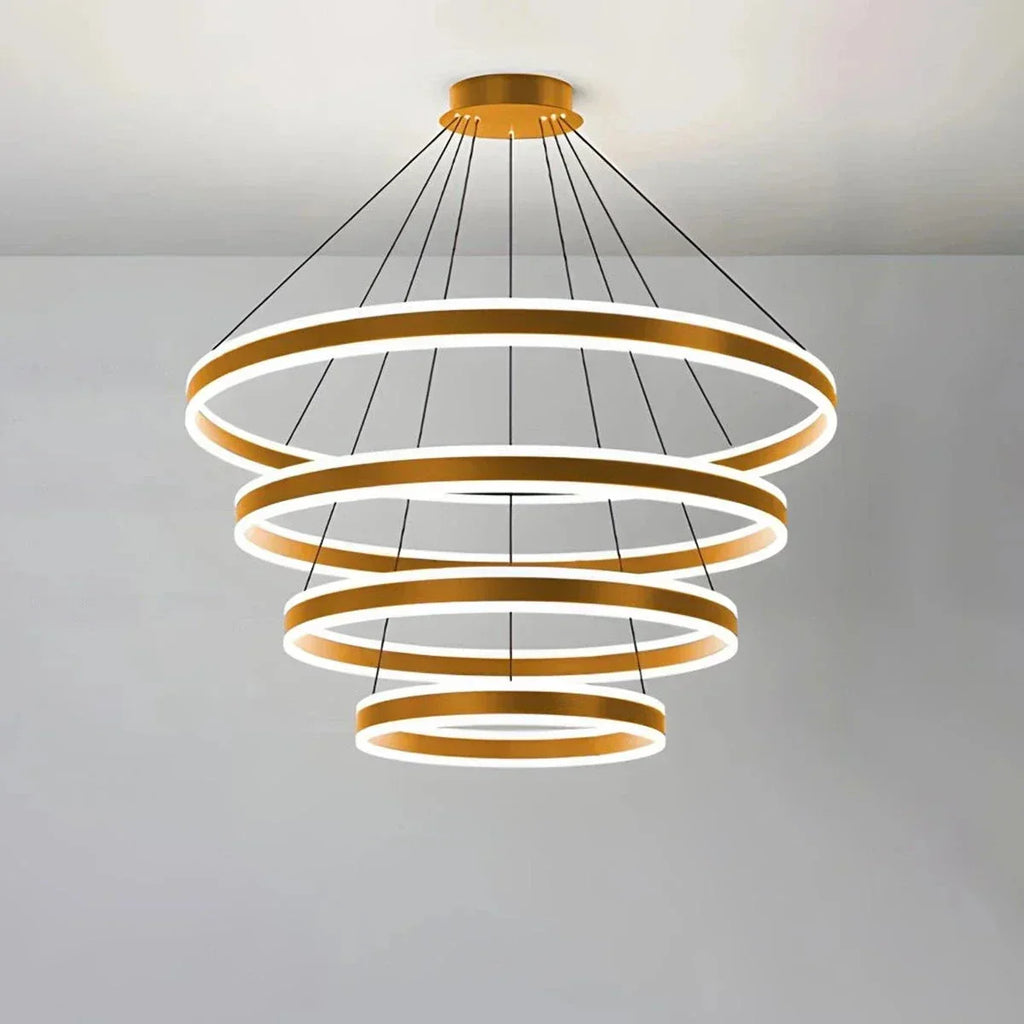 Circle Layered Living Room Chandelier | Desfino