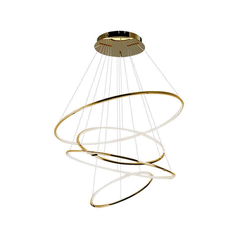 Large Tiered Ring Foyer Chandelier | Desfino