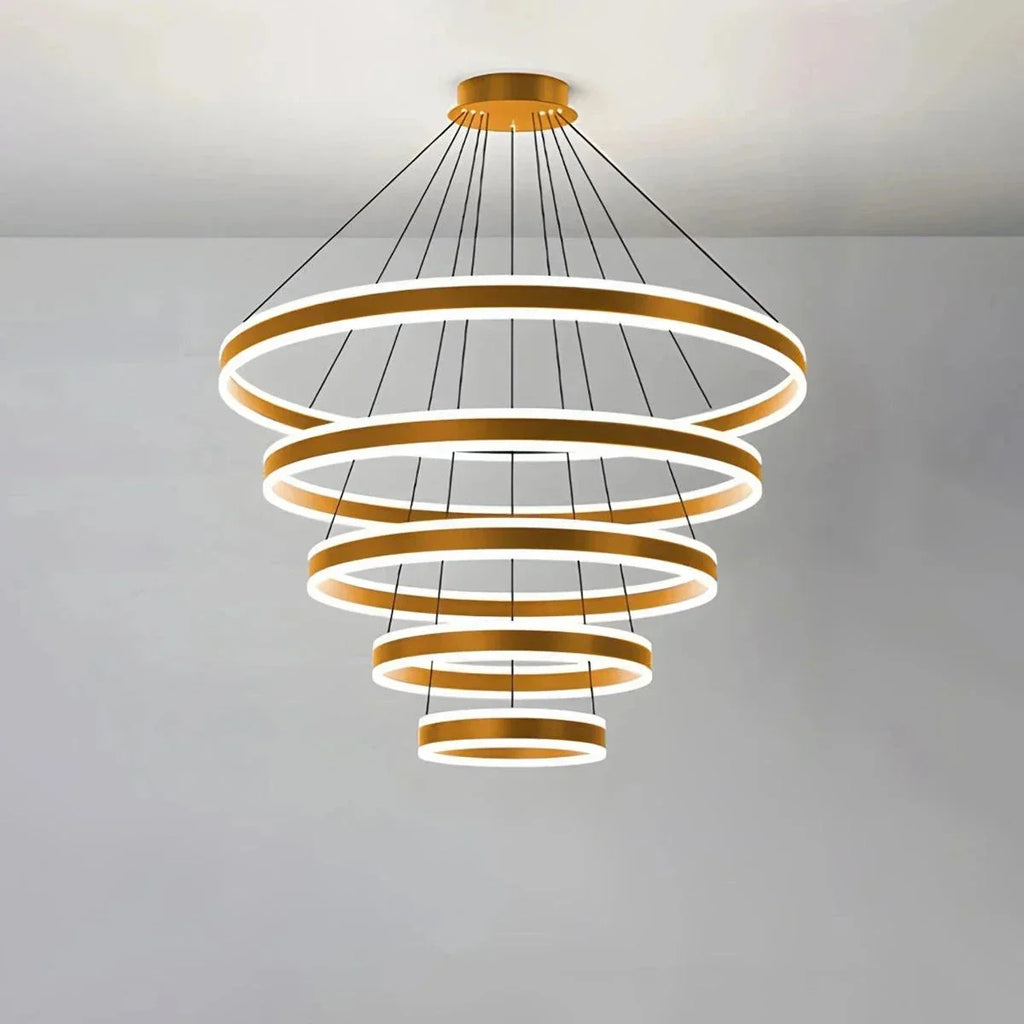 Circle Layered Living Room Chandelier | Desfino