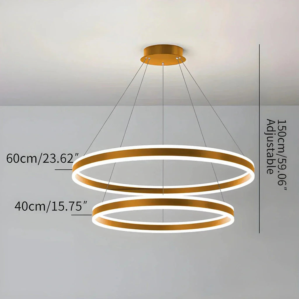 Circle Layered Living Room Chandelier | Desfino