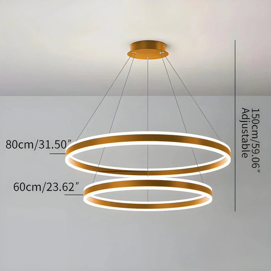 Circle Layered Living Room Chandelier | Desfino