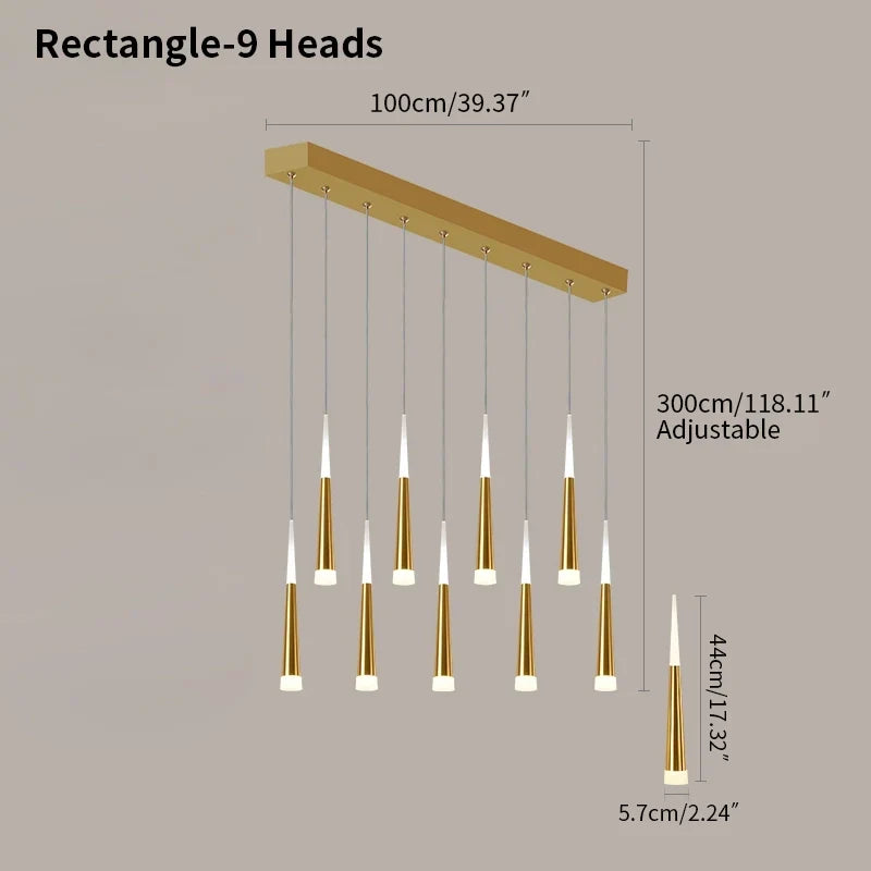 Meteor Shower Chandelier for Staircase | Desfino