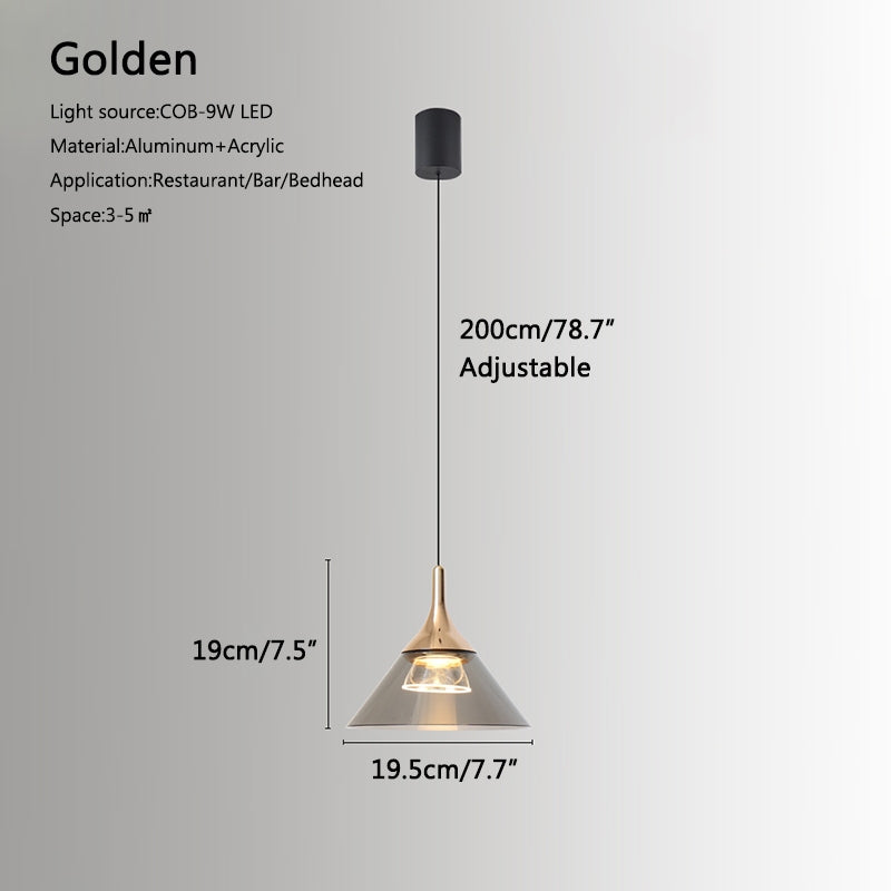 Nordic Led Art Pendant Light for Dining Room | Desfino