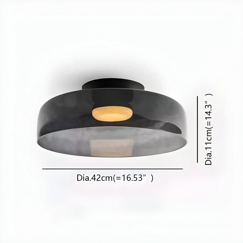 Colored Glass Ceiling Light for Bedroom | Desfino