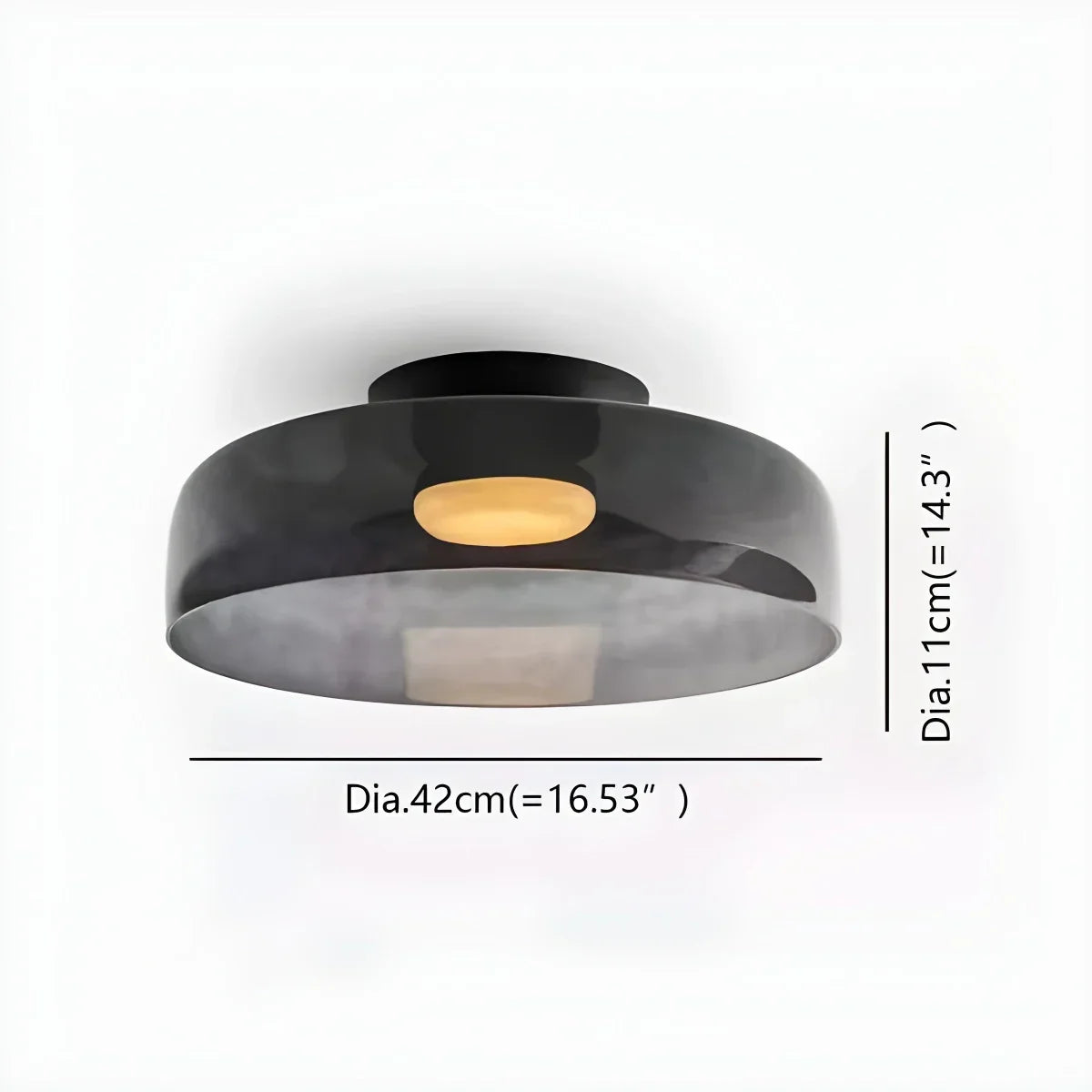 Colored Glass Ceiling Light for Bedroom | Desfino