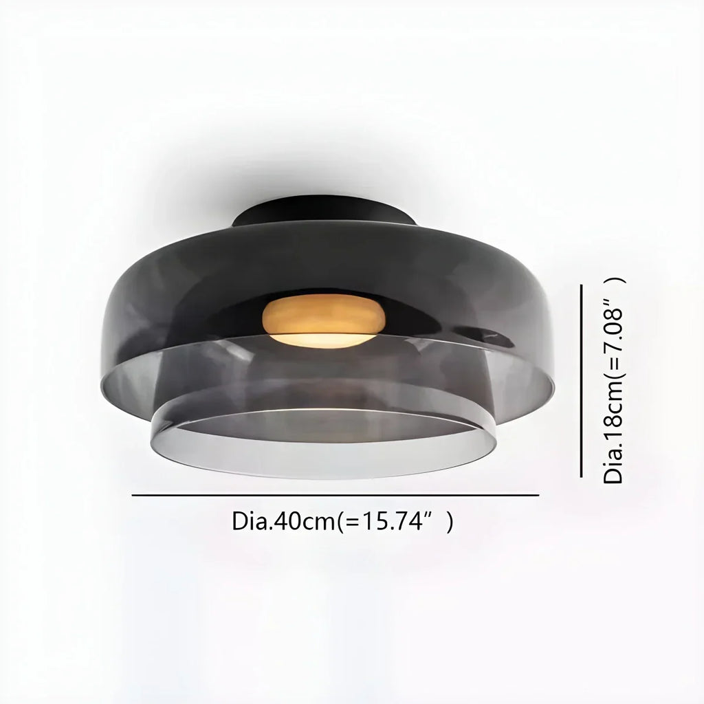 Colored Glass Ceiling Light for Bedroom | Desfino