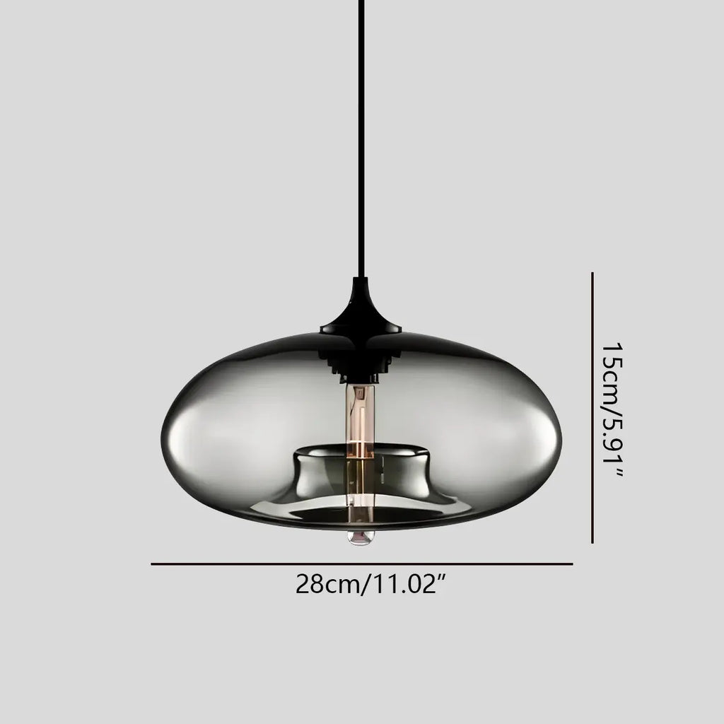 Bunte Glas-Hängeleuchte für den Essbereich | Desfino