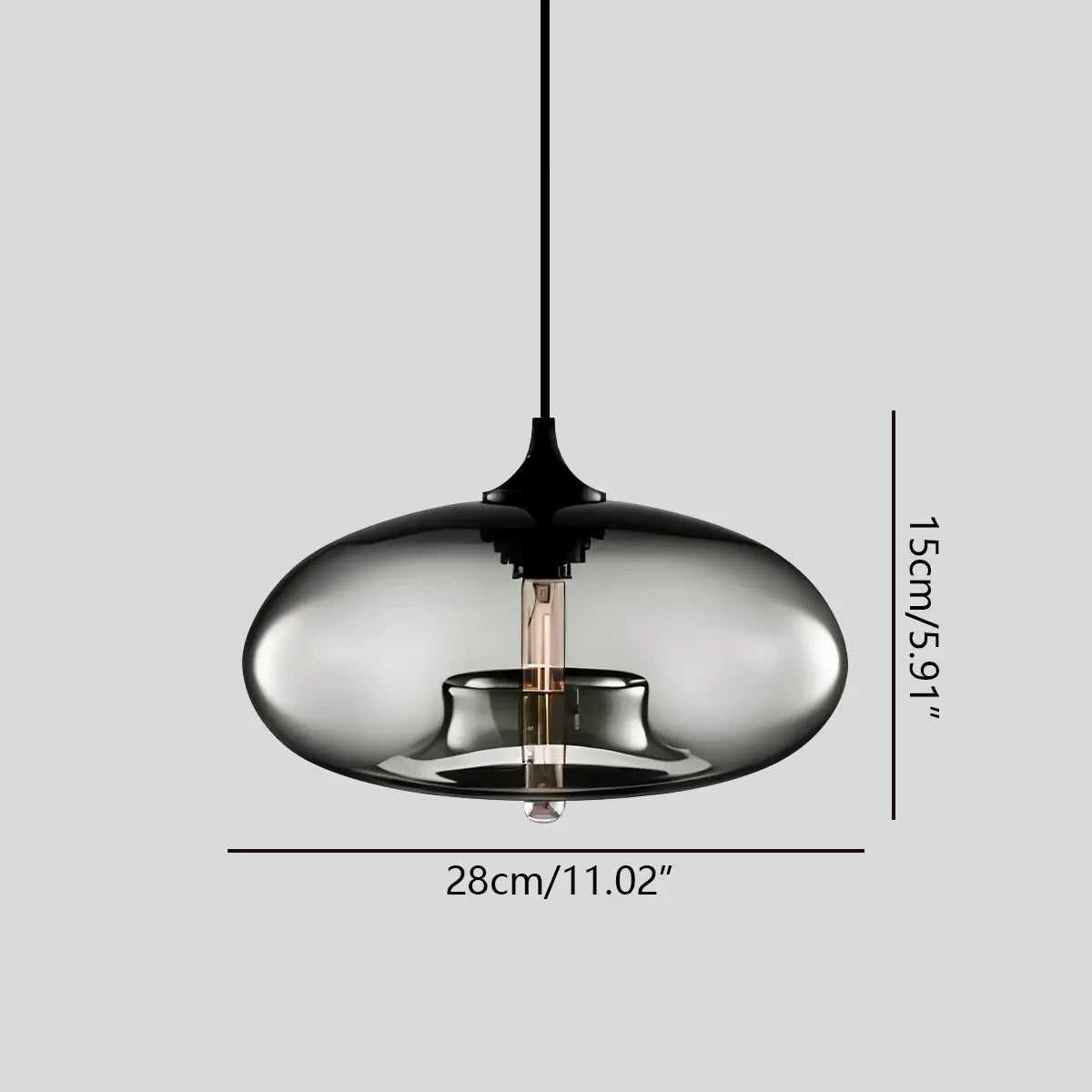 Bunte Glas-Hängeleuchte für den Essbereich | Desfino