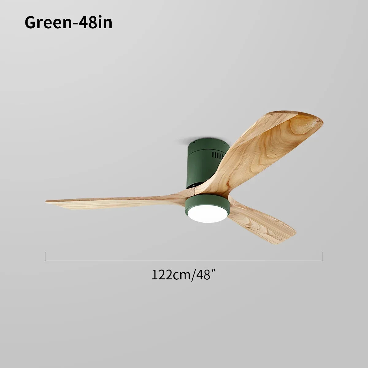 Mid-century Modern Hugger Ceiling Fan Lamp | Desfino