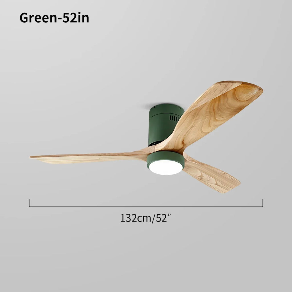 Mid-century Modern Hugger Ceiling Fan Lamp | Desfino