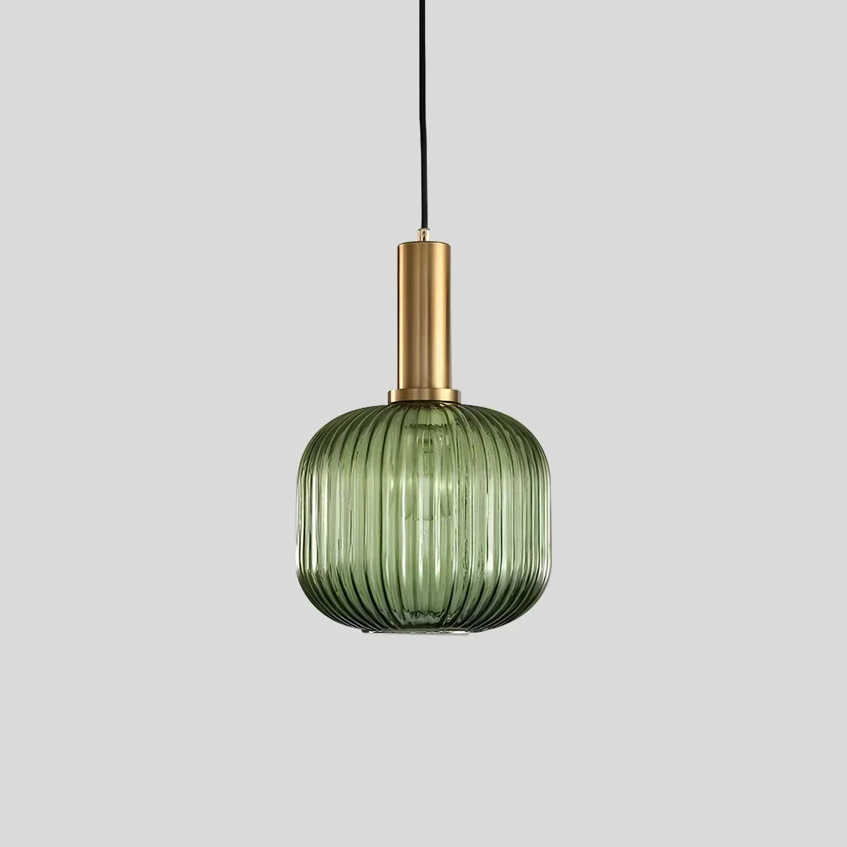 Nordische Vintage-Pendelleuchte aus gestreiftem Glas | Desfino
