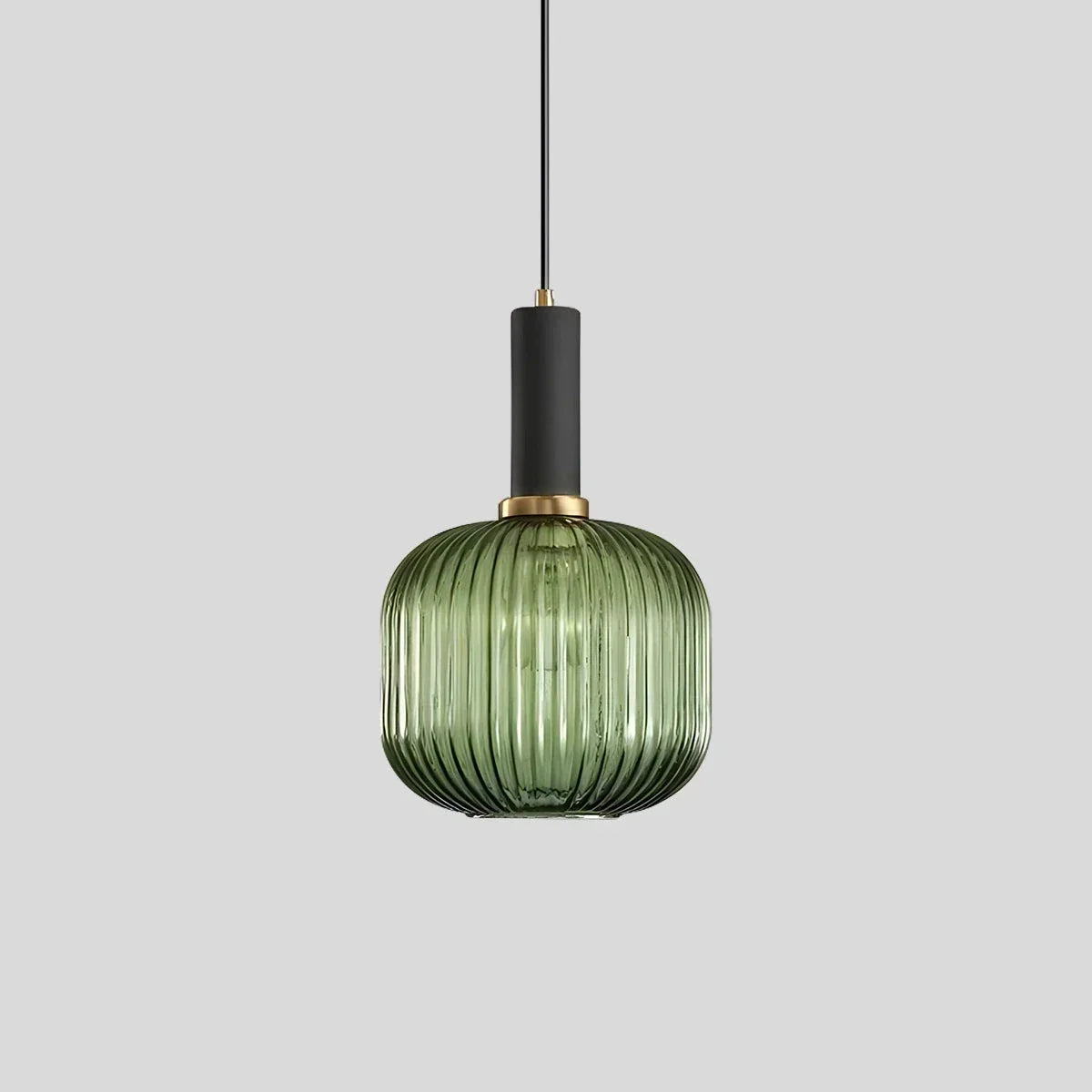 Nordische Vintage-Pendelleuchte aus gestreiftem Glas | Desfino