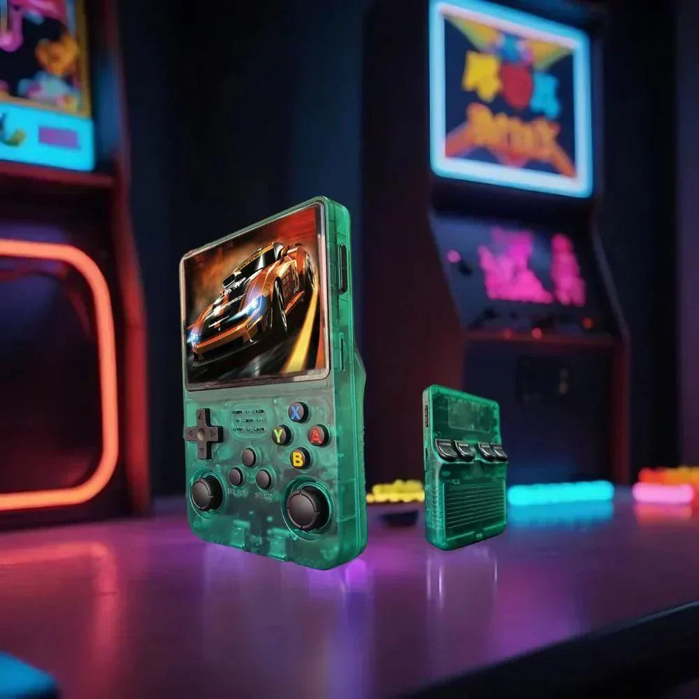 Retro-käsikonsoli — 3,5 tuuman HD IPS, 10 000 peliä, WiFi - Desfino