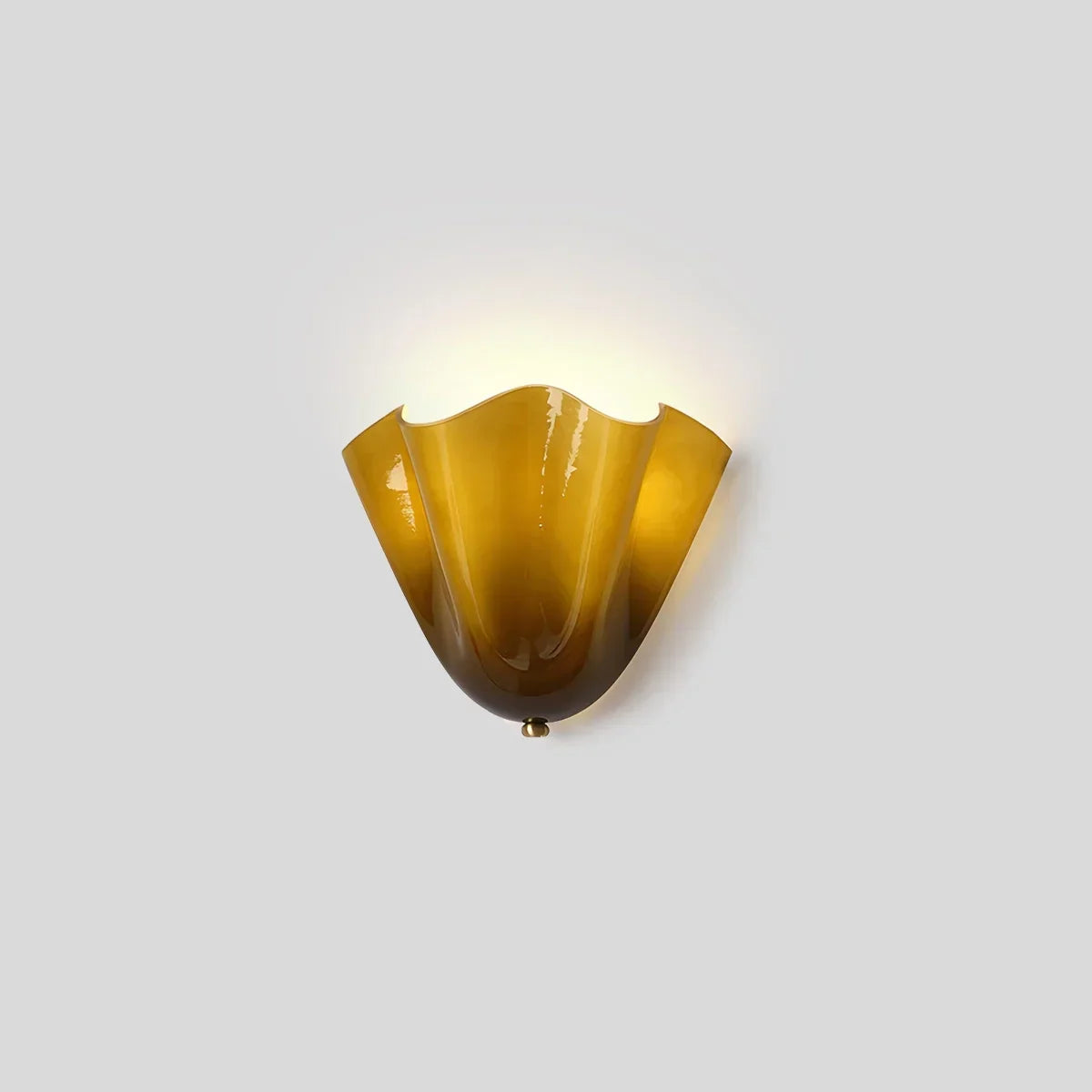 Vintage Flower Colored Glass Wall Lamp | Desfino