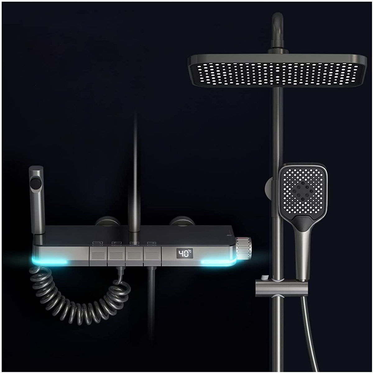 Affichage numérique de la température Aurell — Système de douche thermostatique - Desfino