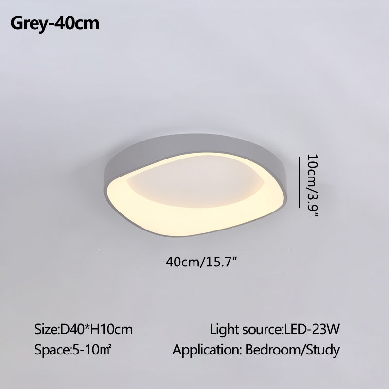 Nordic Acrylic Circle Ceiling Light for Bedroom | Desfino