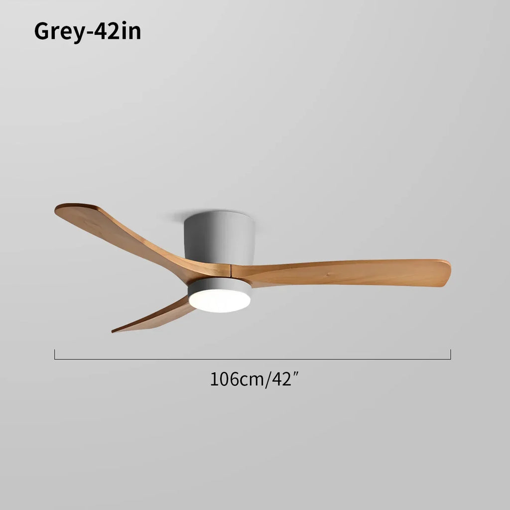 Large Low Profile Ceiling Fan with Light | Desfino