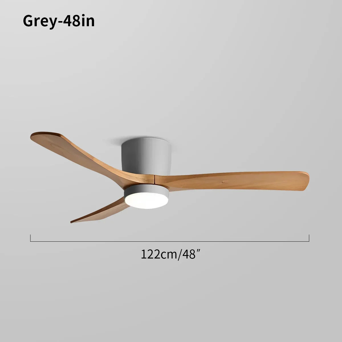 Large Low Profile Ceiling Fan with Light | Desfino