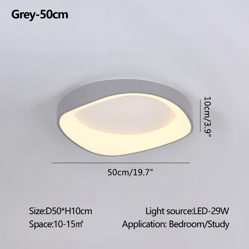 Nordic Acrylic Circle Ceiling Light for Bedroom | Desfino