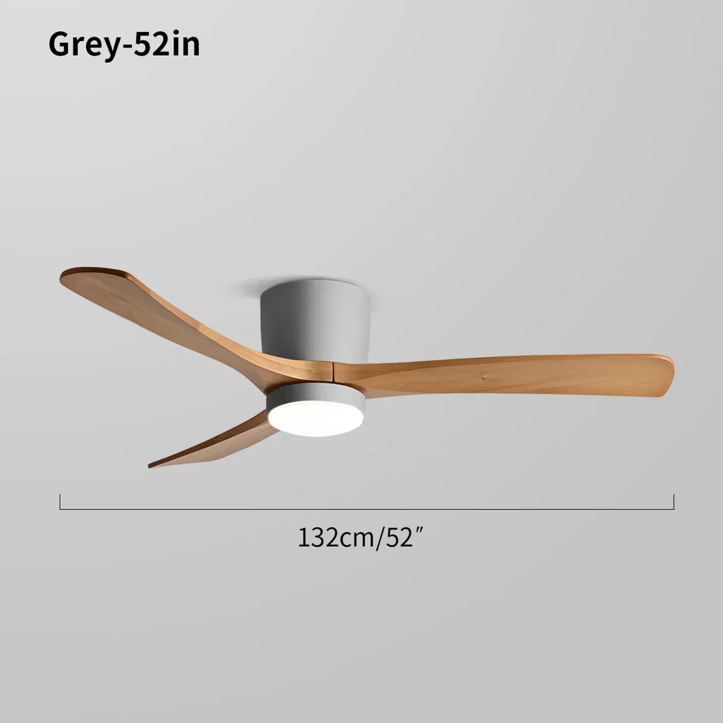 Large Low Profile Ceiling Fan with Light | Desfino