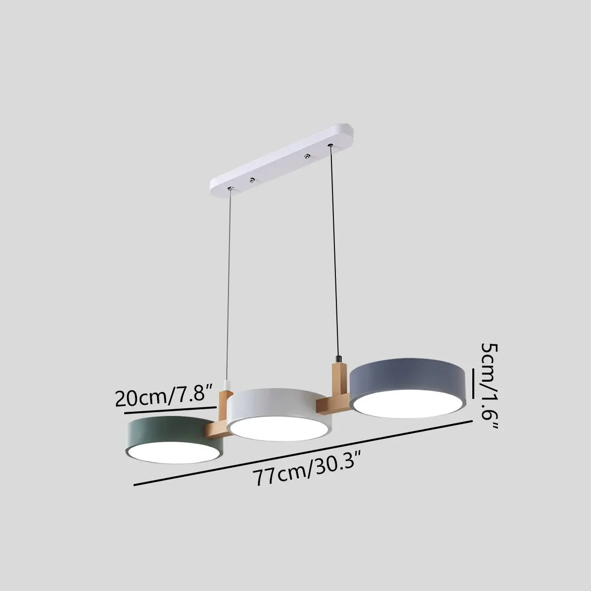 Rangeen Disc Splicing Pendant Light for Dining Room | Desfino