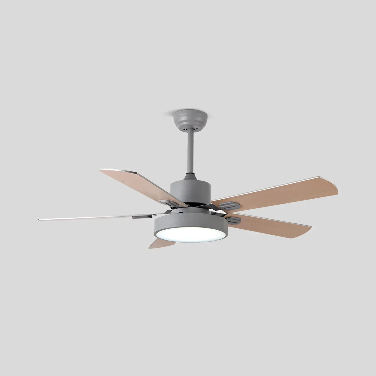 Vintage-Deckenventilator mit 5 Flügeln und Licht fürs Wohnzimmer | Desfino