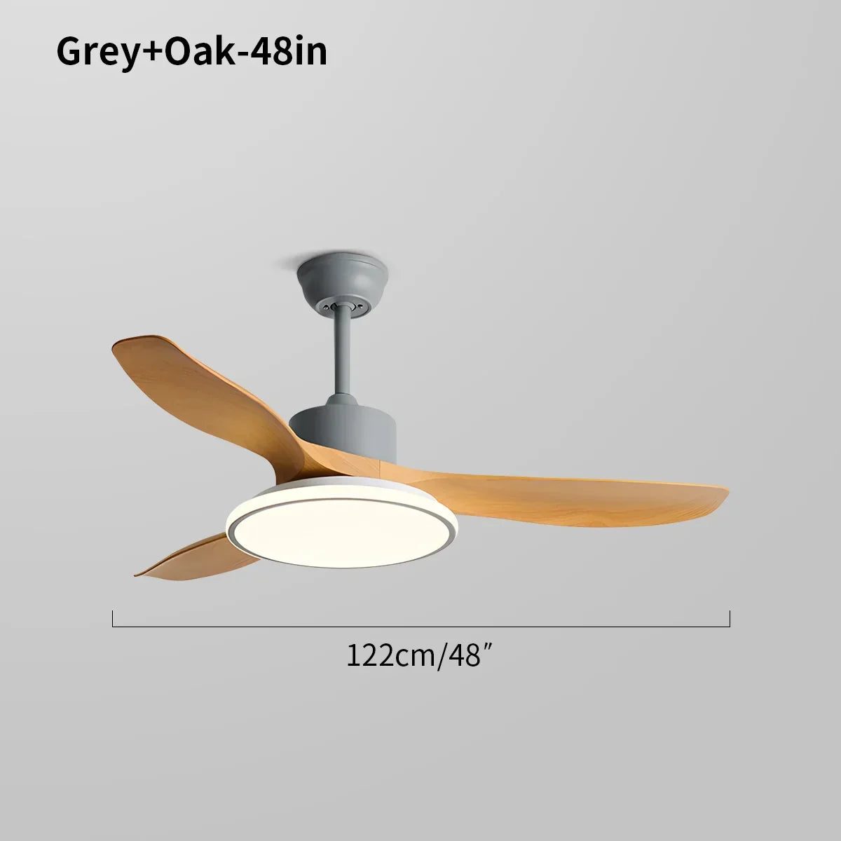 Modern 3 Blade Ceiling Fan with Light | Desfino