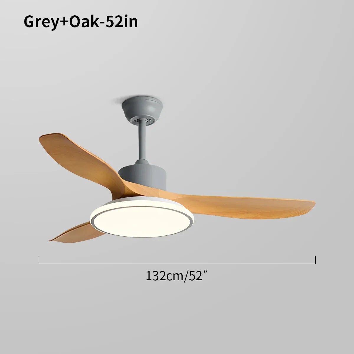 Modern 3 Blade Ceiling Fan with Light | Desfino