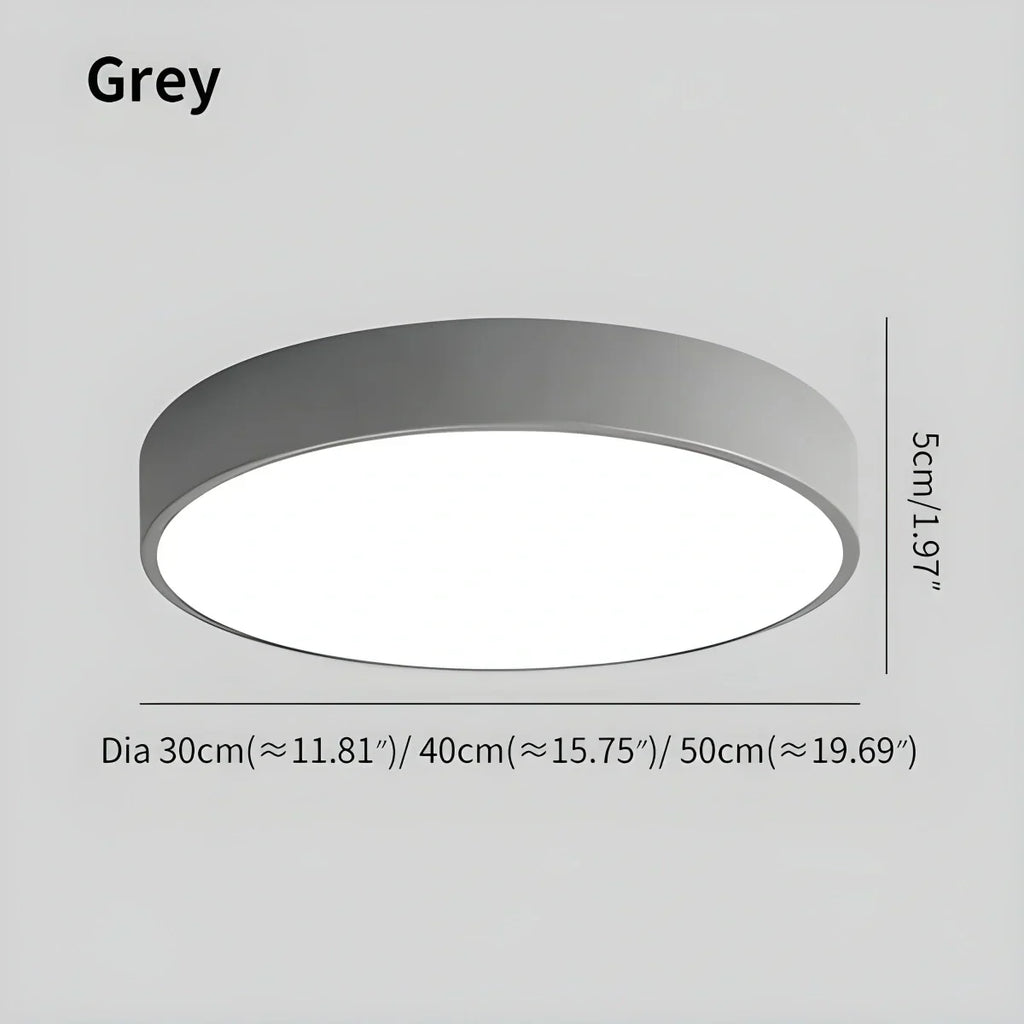 LED Minimalist Circular Macaron Ceiling Light | Desfino