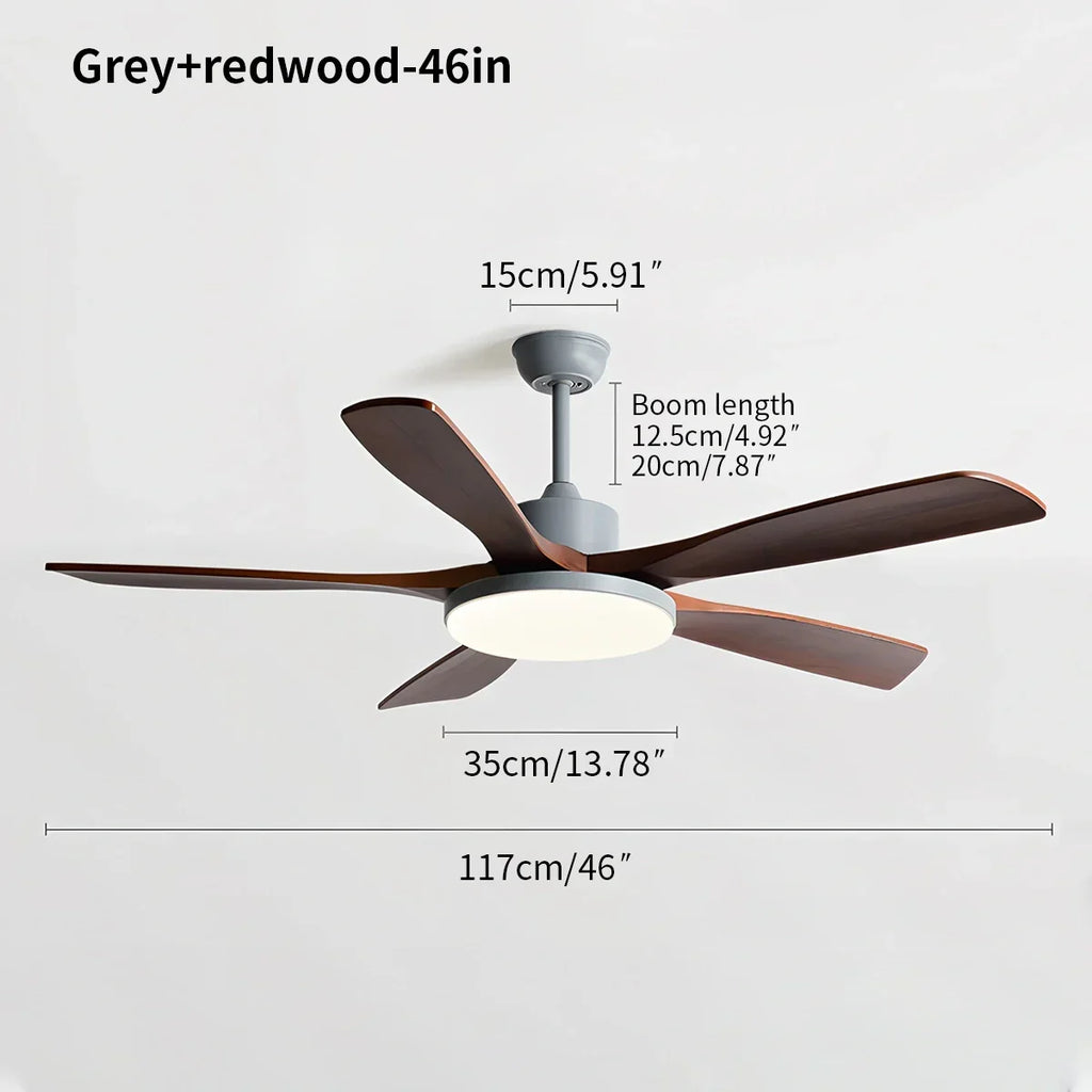 Living Room Minimalist Ceiling Fan with Light | Desfino