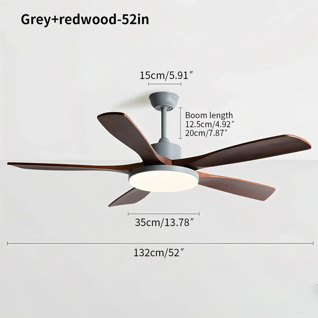 Living Room Minimalist Ceiling Fan with Light | Desfino