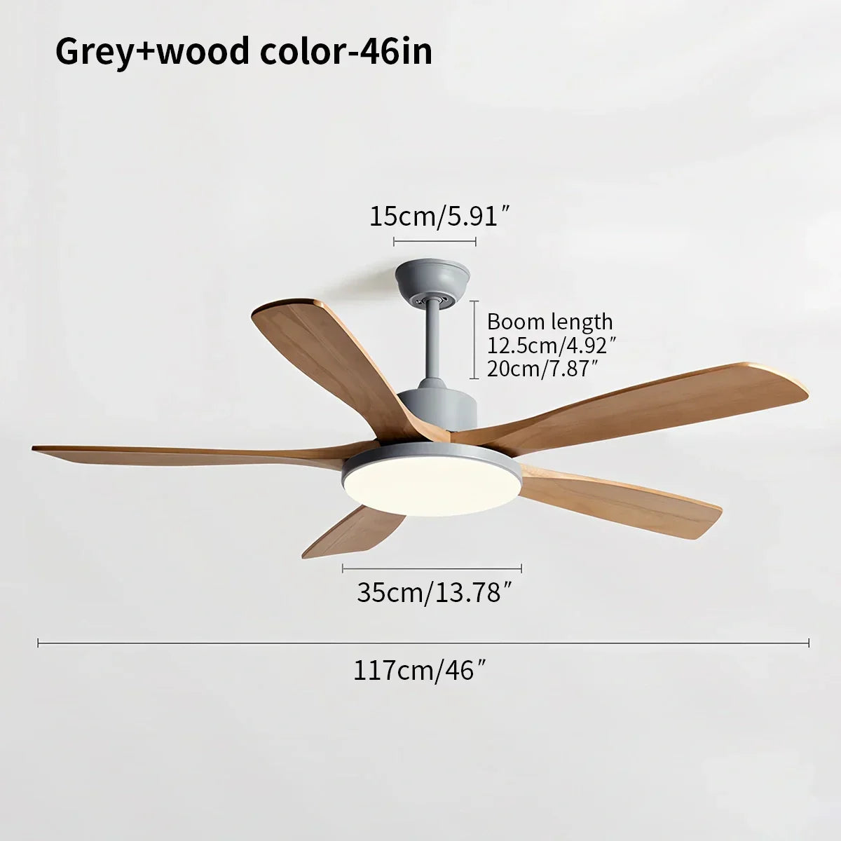 Living Room Minimalist Ceiling Fan with Light | Desfino