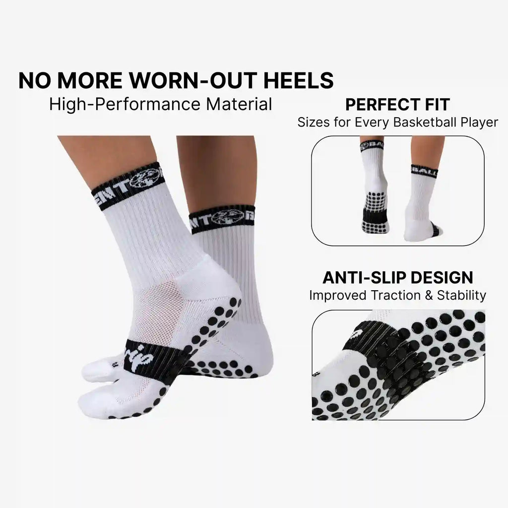 Basketball-Trainingsset — lautloses Dribbling, Matte & rutschfeste Socken | Desfino
