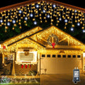 LumaWeave witte led-gordijnverlichting van 4m x 0.6m — Sterrenlichtgloed - Desfino
