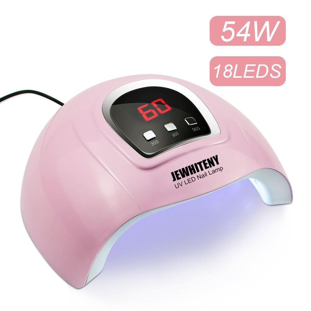 LumaPro 72-W-UV-LED-Nagellampe — LCD-Timer, Infrarotsensor, 99-s-Modus - Desfino