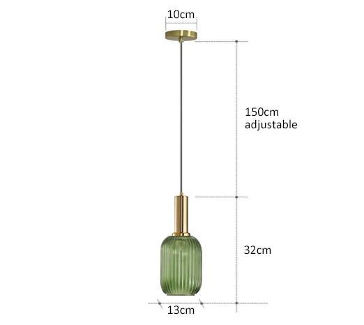 AuraGlass retro LED závěsné svítidlo — svítidlo ve vintage stylu - Desfino