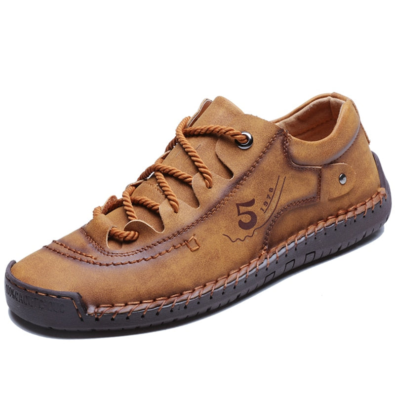 Sapatos ortopédicos de couro para homem BowLift — palmilhas almofadadas, sola moldada - Desfino