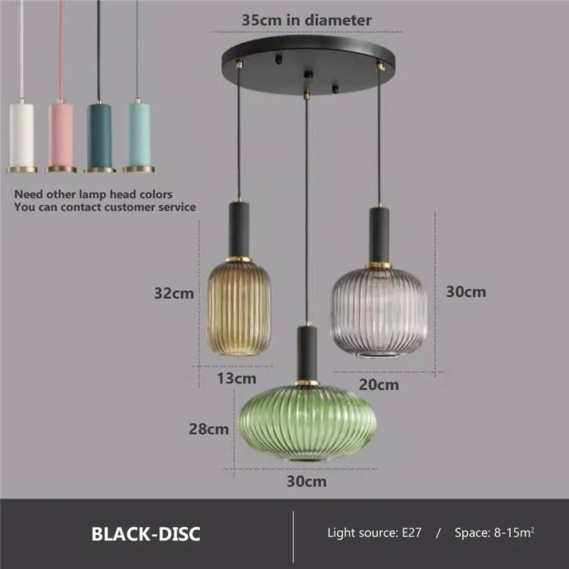 AuraGlass retro LED závěsné svítidlo — svítidlo ve vintage stylu - Desfino
